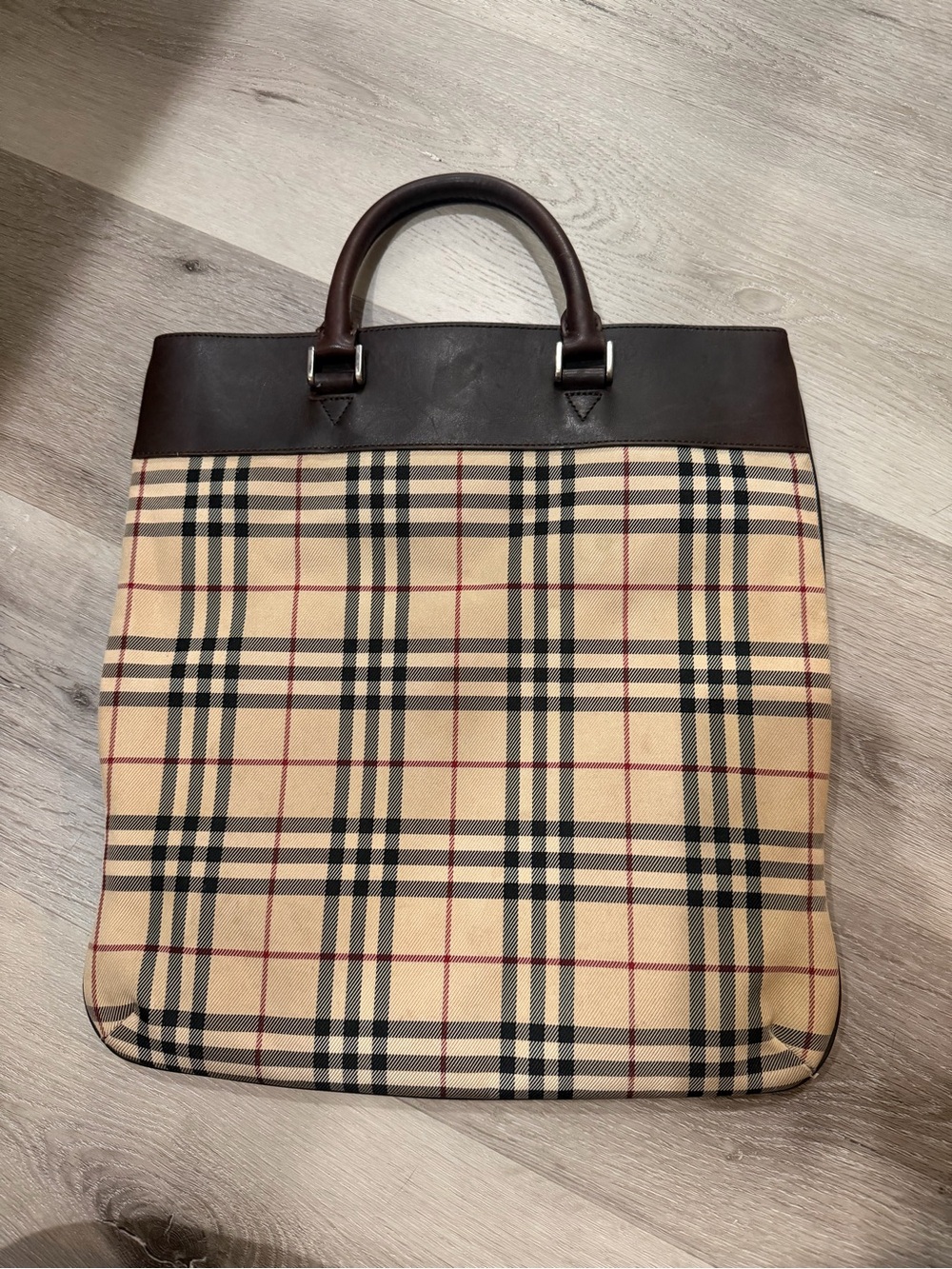 Vintage Burberry Nova Check Tote Bag - Picture 3 of 12